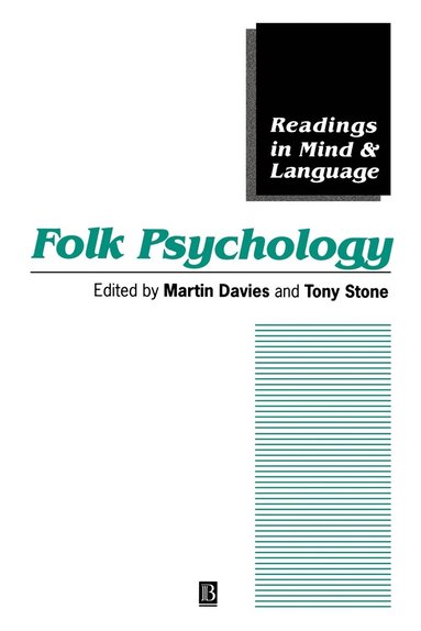 DAVIES, Martin Davies, Tony Stone - Folk Psychology, Häftad