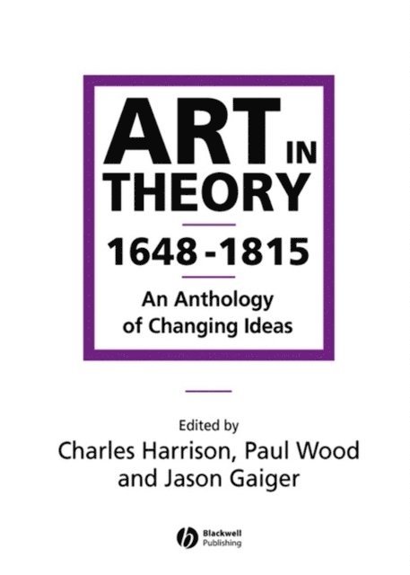 Art in Theory 1648-1815 1