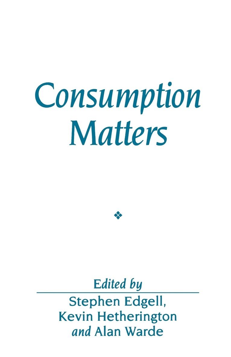 Consumption Matters 1