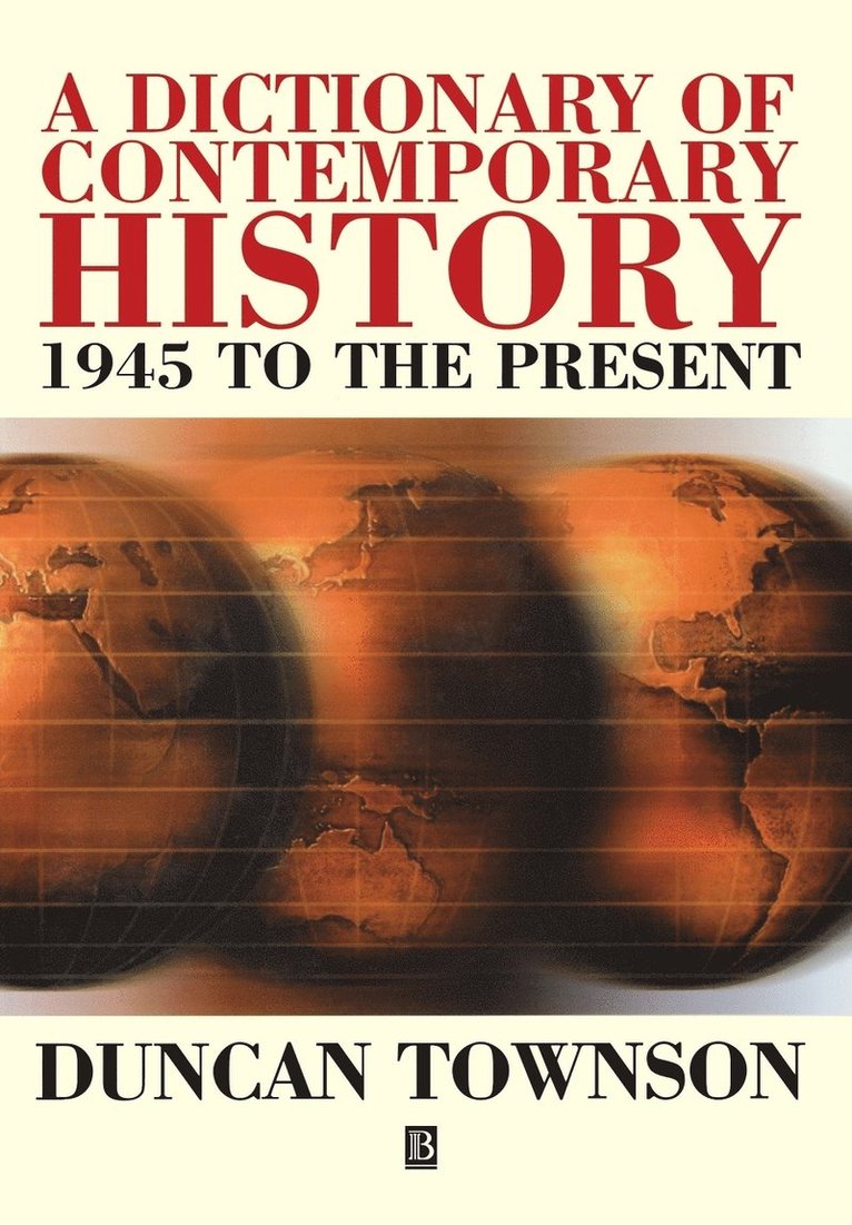 A Dictionary of Contemporary History 1