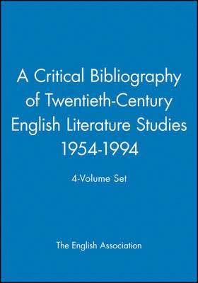 Critical Bibliography of Twentieth-Century English Literature Studies 1954-1994, 4-Volume Set