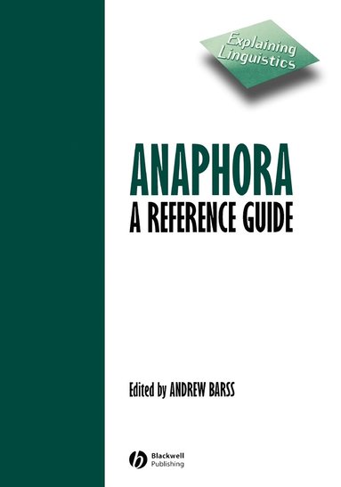 Barss, Andrew Barss - Anaphora, Häftad