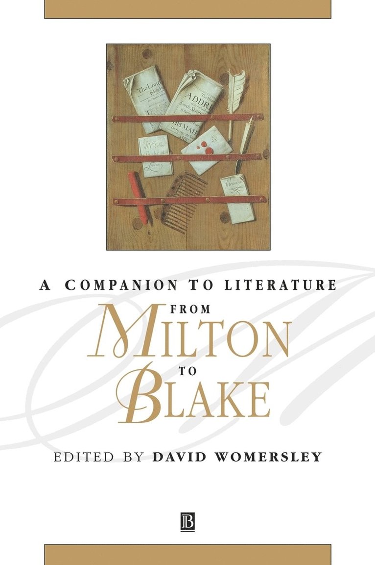 Womersley, David Womersley - Companion to Literature from Milton to Blake, Inbunden