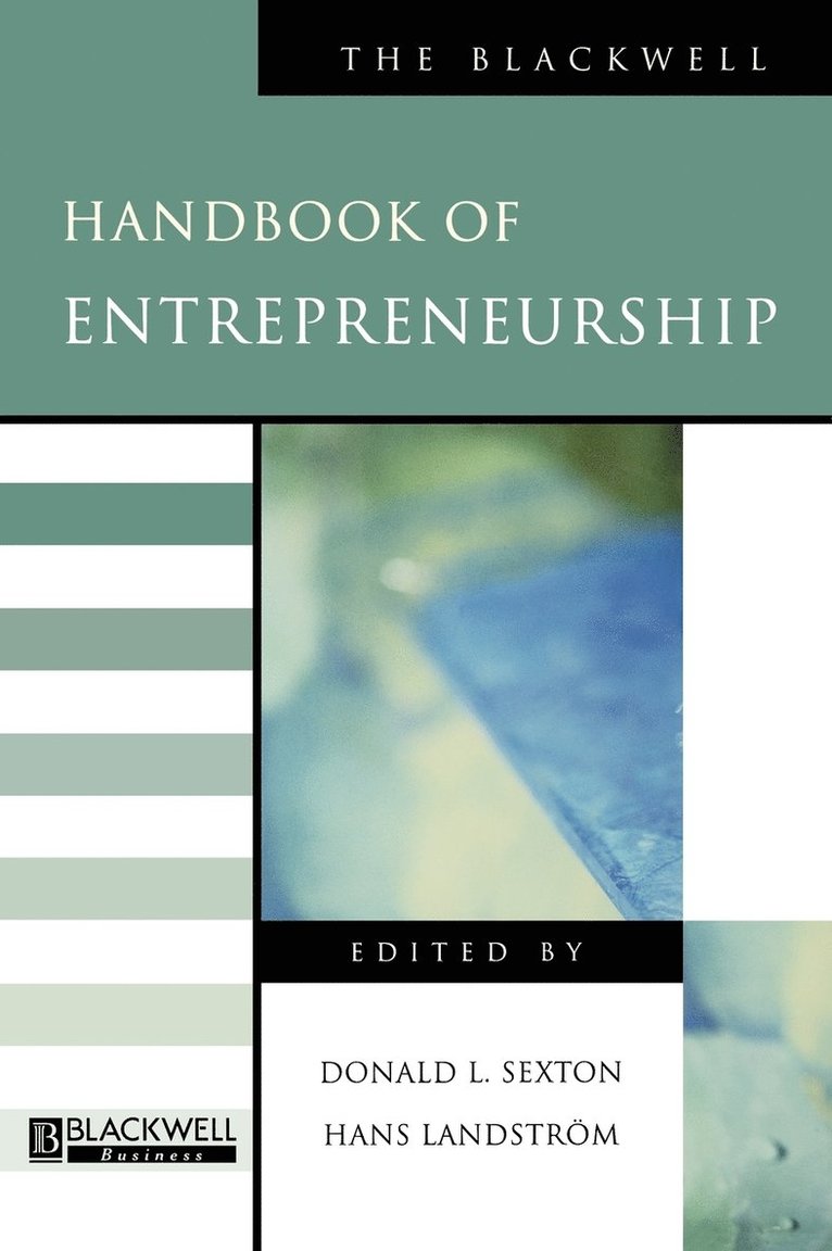 SEXTON, Donald Sexton, Hans Landstrom - Blackwell Handbook of Entrepreneurship, Inbunden