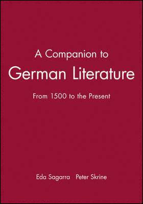 bokomslag A Companion to German Literature