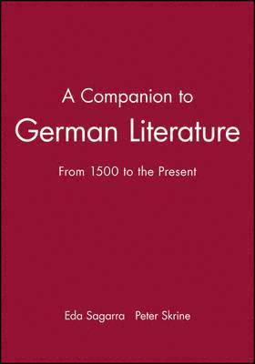 A Companion to German Literature 1