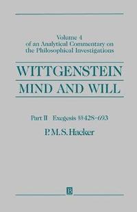 bokomslag Wittgenstein, Part II: Exegesis §§428-693