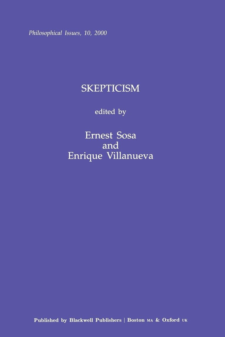 Skepticism, Volume 10 1