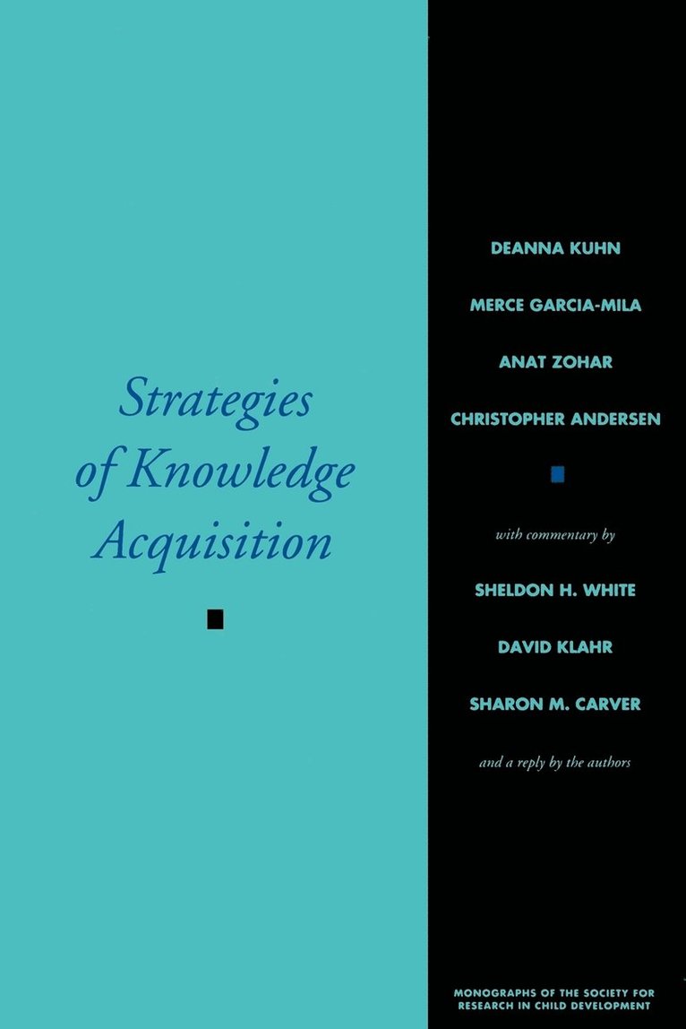 Strategies of Knowledge Acquisition 1