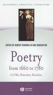 Poetry from 1660 to 1780 1
