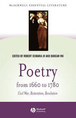 Poetry from 1660 to 1780 1