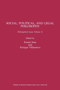 bokomslag Social, Political, and Legal Philosophy, Volume 11