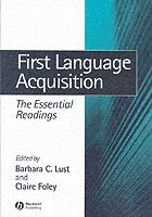 bokomslag First Language Acquisition