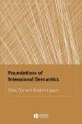 bokomslag Foundations of Intensional Semantics