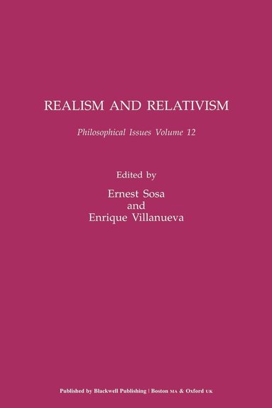 Sosa, Villanueva, Ernest Sosa, Enrique Villanueva - Realism and Relativism, Volume 12, Häftad