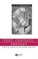 bokomslag Text, Context, Pretext
