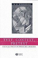 H. G. Widdowson - Text, Context, Pretext, Häftad