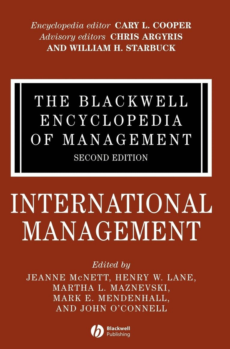 Blackwell Encyclopedia of Management, International Management