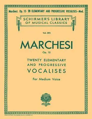 20 Elementary and Progressive Vocalises, Op. 15: Schirmer Library of Classics Volume 593 Medium Voice, Häftad. Tillgänglighet: Lägg i varukorg