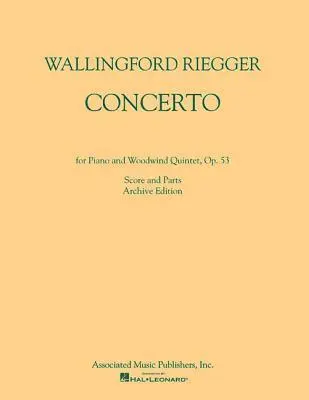 Riegger: Concerto for Piano and Woodwind Quintet, Op. 53, Häftad. Tillgänglighet: Lägg i varukorg