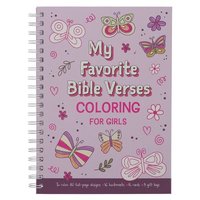 bokomslag Coloring Book Favorite Bible Verses for Girls Wirebound