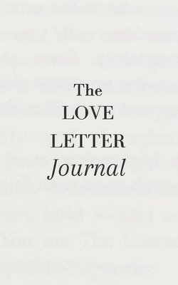 bokomslag Love Letter Journal