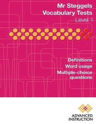 Mr Steggels Vocabulary Tests Level 1