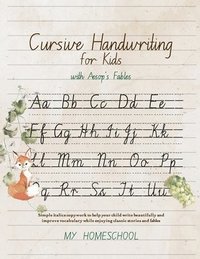 bokomslag Cursive Handwriting for Kids with Aesop's Fables