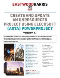 bokomslag Create and Update an Unresourced Project using Elecosoft (Asta) Powerproject Version 17