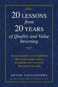 bokomslag 20 LESSONS from 20 YEARS of Quality and Value Investing