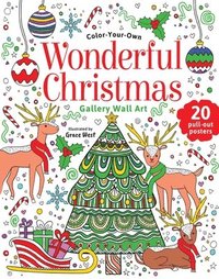 bokomslag Wonderful Christmas: Coloring Book: Color-Your-Own Gallery Wall Art