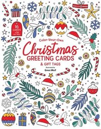 bokomslag Color-Your-Own Christmas Greeting Cards: 16 Cards and 30 Gift Tags