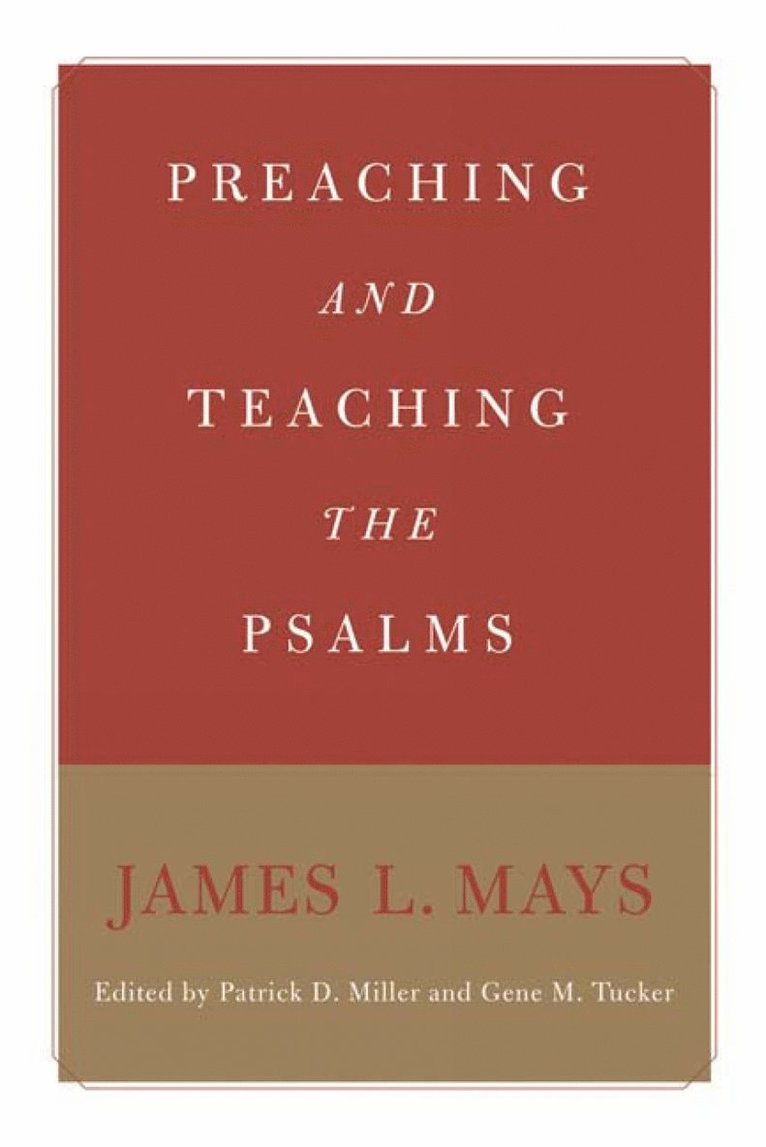 Preaching and Teaching the Psalms