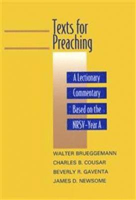 bokomslag Texts for Preaching, Year A