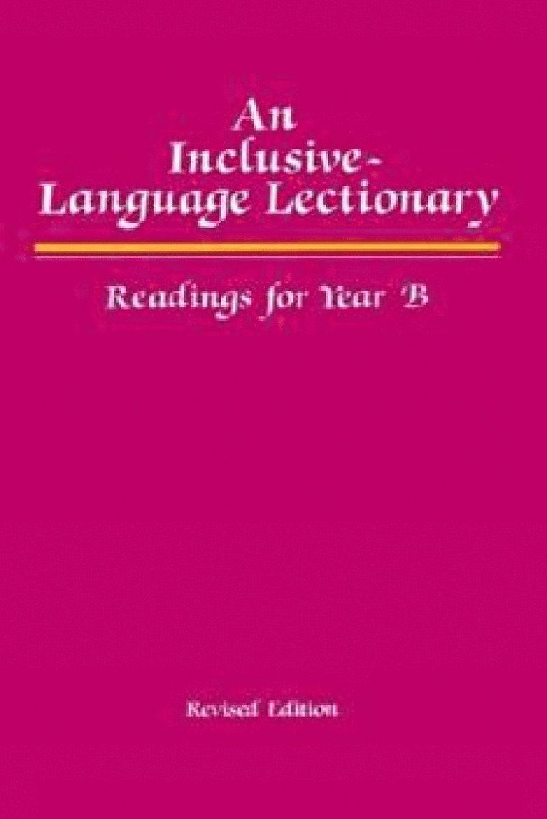 Inclusive Language Lectionary, Revised Edition