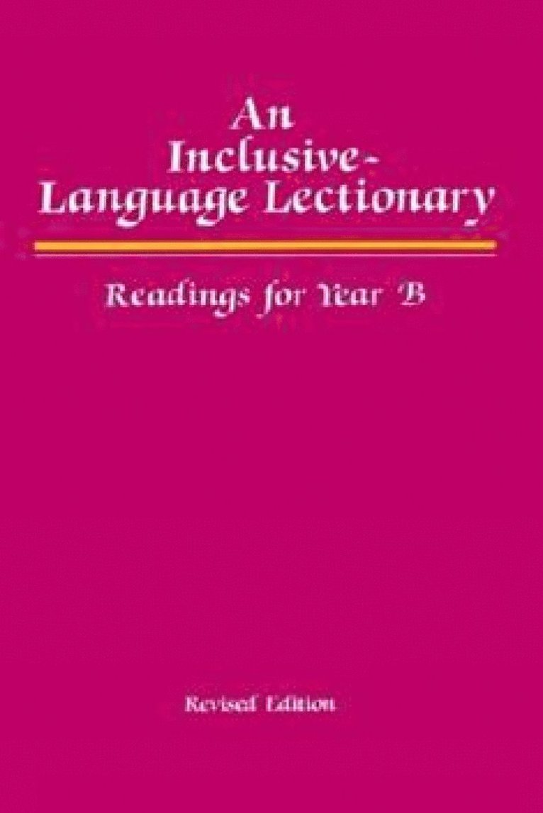 An Inclusive Language Lectionary, Revised Edition 1