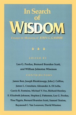 bokomslag In Search of Wisdom