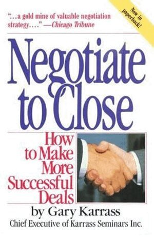 Gary Karrass - Negotiate to Close, Häftad