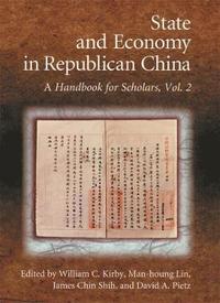 bokomslag State and Economy in Republican China