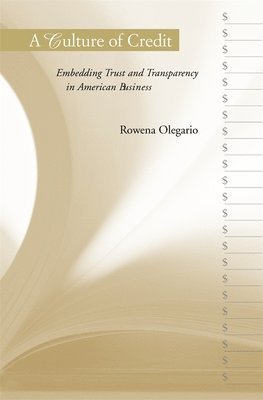 Rowena Olegario - Culture of Credit, Inbunden