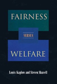bokomslag Fairness versus Welfare