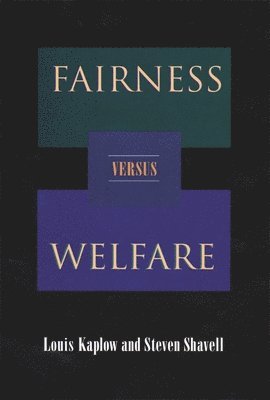 Fairness versus Welfare 1