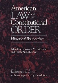 bokomslag American Law and the Constitutional Order