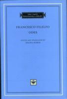 Francesco Filelfo, Diana Robin - Odes, Inbunden