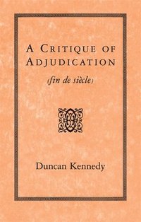 bokomslag Critique of Adjudication