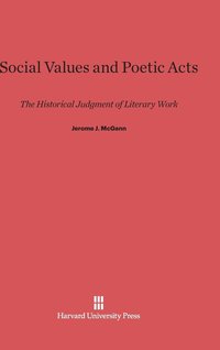 bokomslag Social Values and Poetic Acts