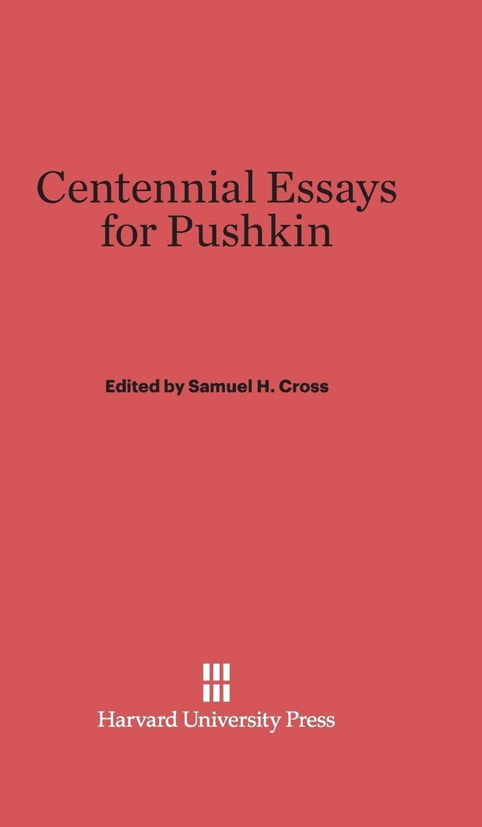 Centennial Essays for Pushkin 1