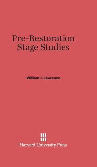bokomslag Pre-Restoration Stage Studies