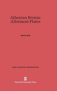 bokomslag Athenian Bronze Allotment Plates