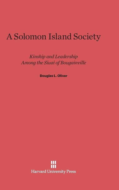 bokomslag A Solomon Island Society